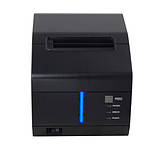 Принтер чеків Xprinter КУХОННИЙ XP-C260M LAN з дзвінком та світло індикацією Ethernet+USB+rs232 80мм, обріз, чорний, фото 6