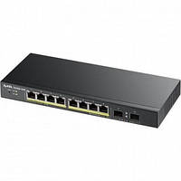 Світч (комутатор) 1000M (Gigabit) 8 портів c POE + 2 SFP Zyxel GS1100-10HP бу