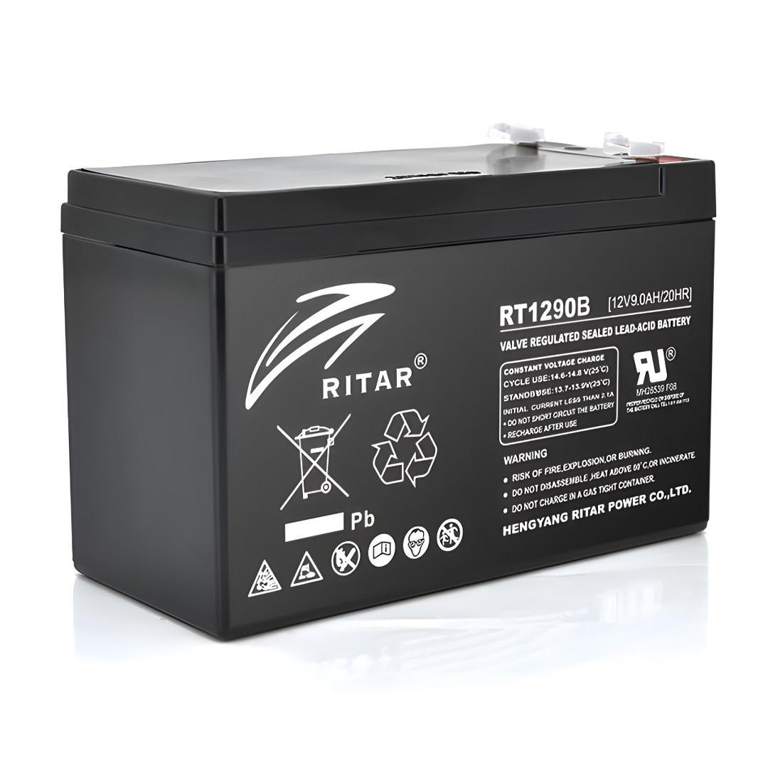 Акумуляторна батарея для джерела безперебійного живлення Ritar RT1290 12V 9Ah Акумулятор для ДБЖ