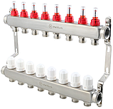 Колектор для теплої підлоги на 8 контурів в зборі з насосом   (НІМЕЧЧИНА), фото 2