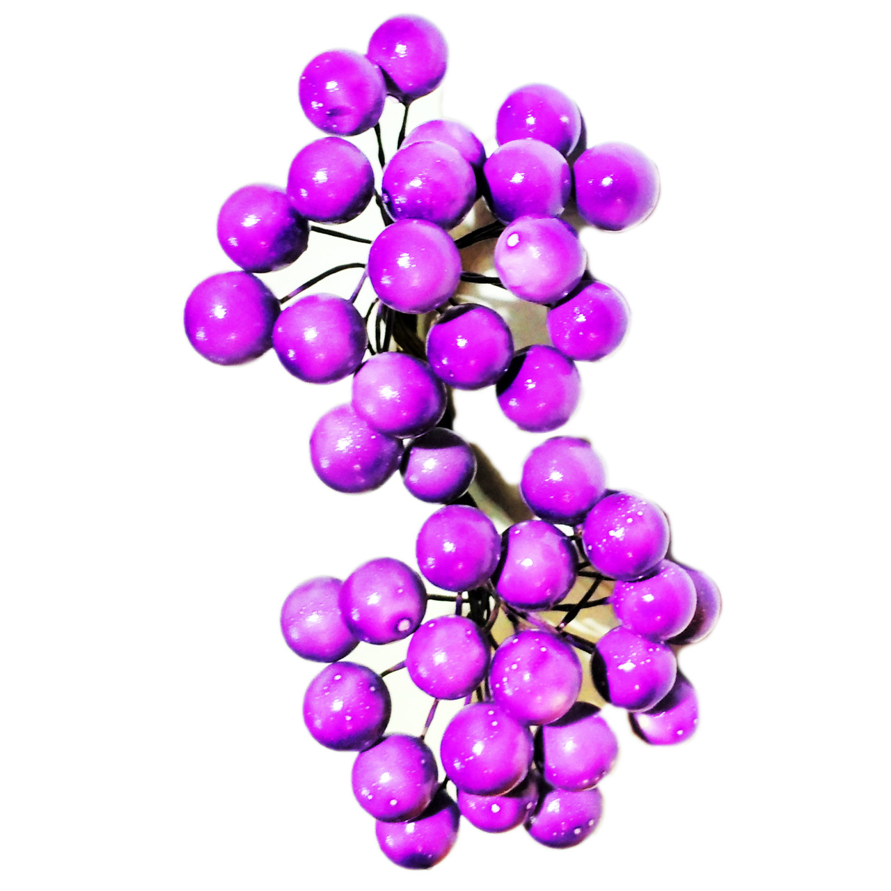 Ягоди гладкі №27 фіолетові (12 мм, 40 шт), фото 1