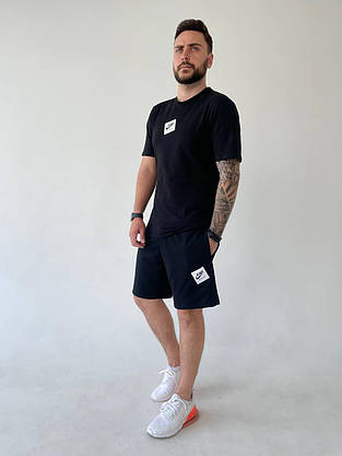 Літній спортивний костюм чоловічий футболка та шорти Nike молодіжний стильний комплект для підлітка-страшого, фото 4