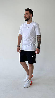 Чоловічий спортивний костюм літній футболка шорти Nike молодіжний стильний костюм на підлітка хлопця школяра, фото 3