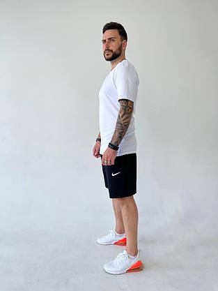 Чоловічий спортивний костюм літній футболка шорти Nike молодіжний стильний костюм на підлітка хлопця школяра, фото 5