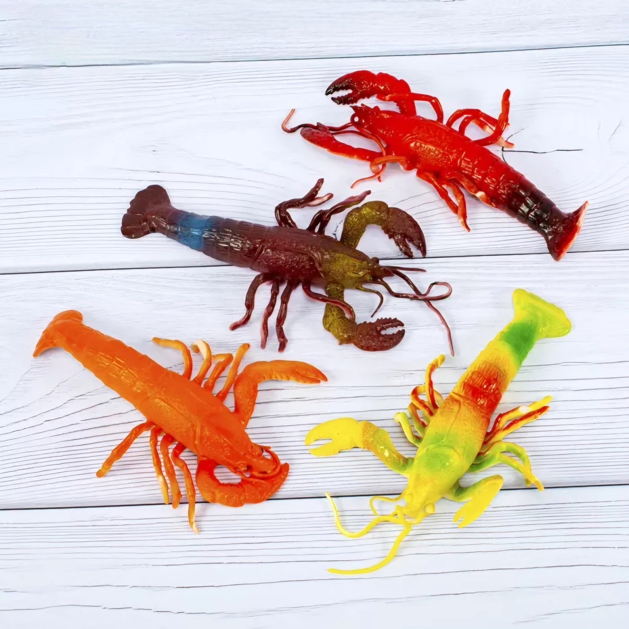Іграшки м'які силіконові Раки, 14 см 20 шт упаковка