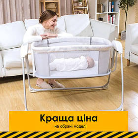 Ліжко для новонароджених з функцією гойдання (3-в-1, музика, USB, таймер) Mastela 8902