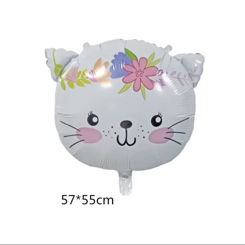 Фольгована кулька фігура Кішечка 57х55 см, фото 1