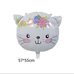 Фольгована кулька фігура Кішечка 57х55 см