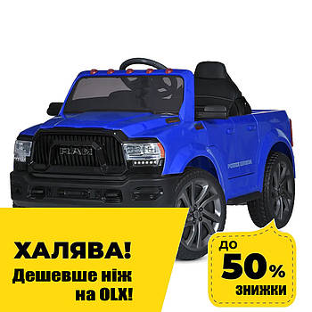 Електромобіль джип дитячий Dodge RAM Bambi (2 мотори 35W, 1 акумулятор 12V10AH, MP3) M 5766EBLR-4 Синій