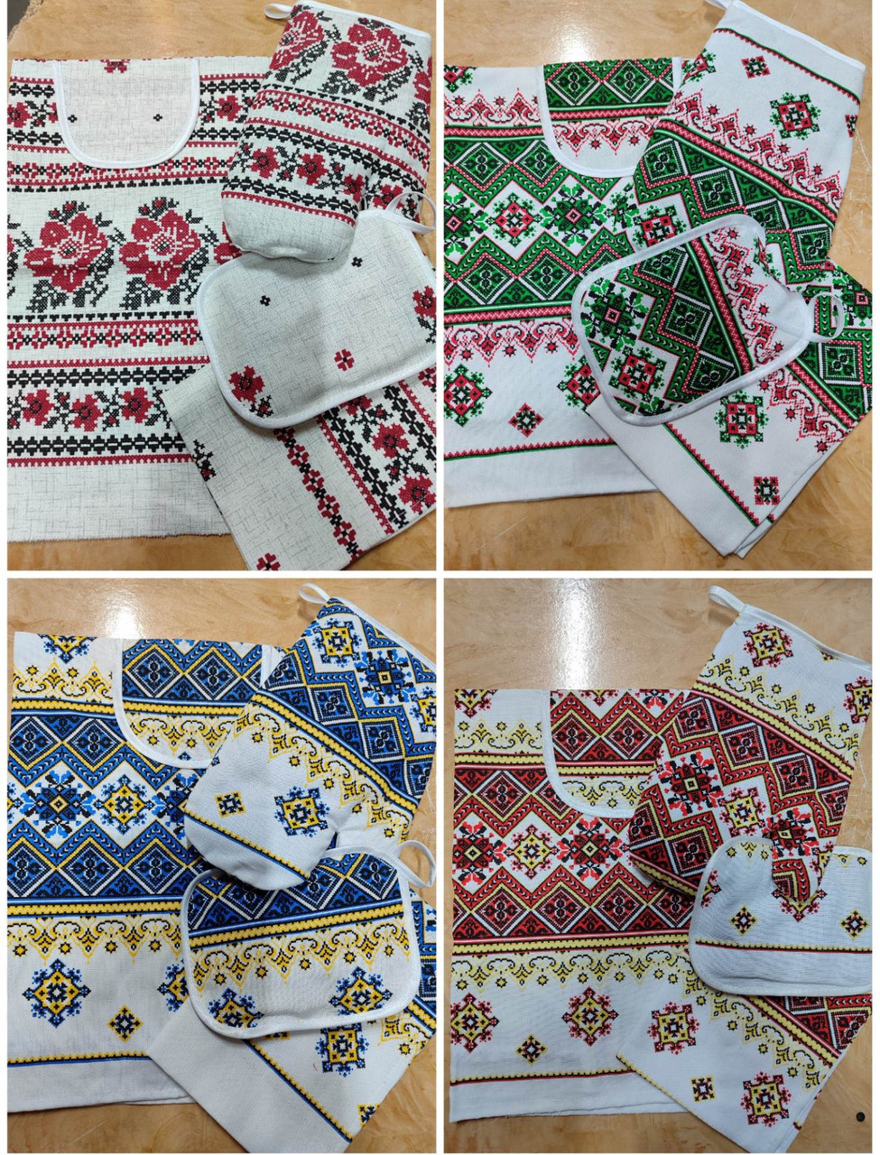 Набір кухонного тексту (оптом) з чотирьох предметів, фото 1