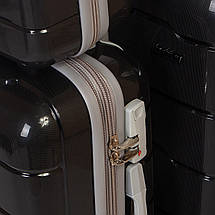 PODIUM Дорожня Валіза 2/1 ABS-пластик FASHION PP1-PLUS-1 black, фото 4