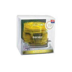Ароматизатор SENSO DELUXE зелений чай (Green Tea) банка з гелем (під сидіння)