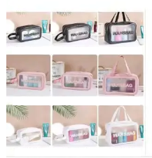 Косметичка силіконова прозора WashBag на блискавці 24,5*14,5 см Karman, фото 1