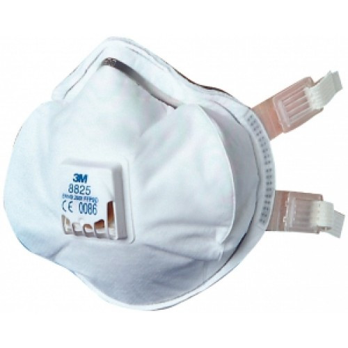 8825+ Протиаерозольний респіратор FFP2 з клапаном видоху та подкладкой на обтюраторі (50/ящ) багаторазовий, фото 1