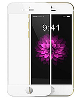 Защитное стекло 3D для iphone 6/6s матовое white