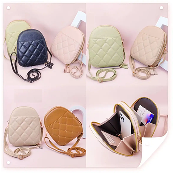 Сумочка жіноча крос-боді 19*15 см на блискавці зі штучної шкіри в різних кольорах Karman