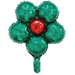 Фольгована кулька квітка ромашка 18 дюймів зелена