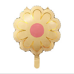 Фольгована кулька квітка ромашка 18 дюймів жовта