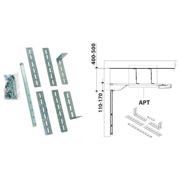 BFT APT комплект підвісів для BOTTICELLI висота перем. 400-500мм + подовження тяги