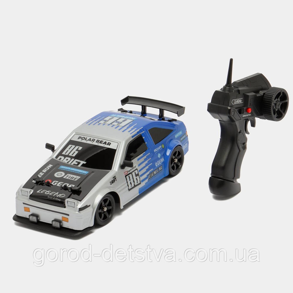 Машинка для дрифту на радіокеруванні Toyota Sprinter 4WD на радіокеруванні дрифт 28 см СВІТЛО ПАР, фото 1