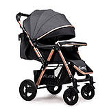 Коляска прогулянкова Ninos Maxi GREY NM2019MG, фото 3
