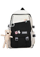 Рюкзак чоловічий жіночий дитячий шкільний портфель чорний