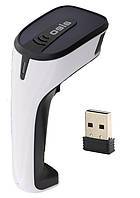 Сканер бездротовий ALEO AL-V10R receiver 2,4G; image CCD 1D, білий