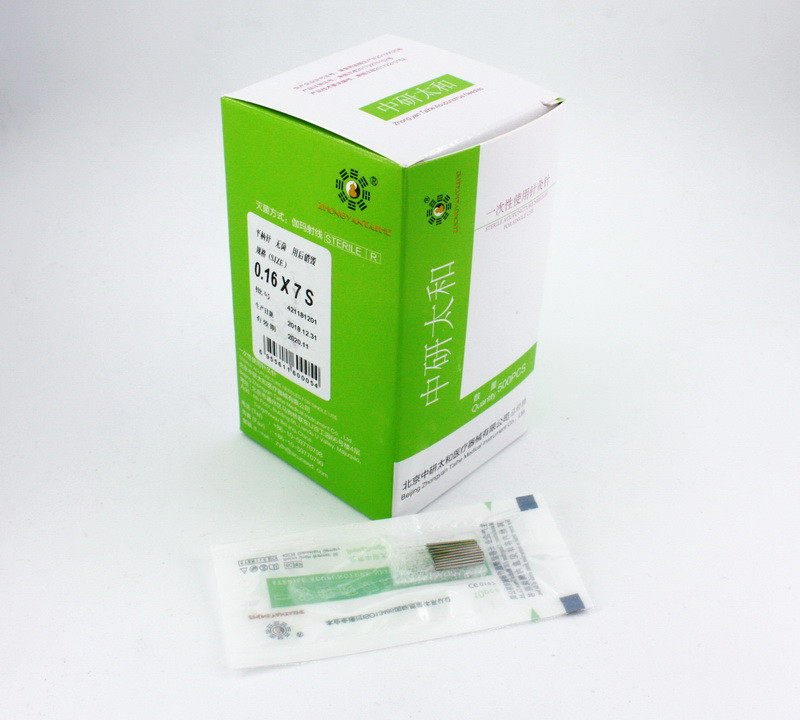 Голки для акупунктури та рефлексотерапії Zhongyan Taihe 0,16*7 мм, 500 голок, фото 1