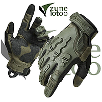 Тактичні рукавички з кевларом із захистом від порізів Повний палець олива