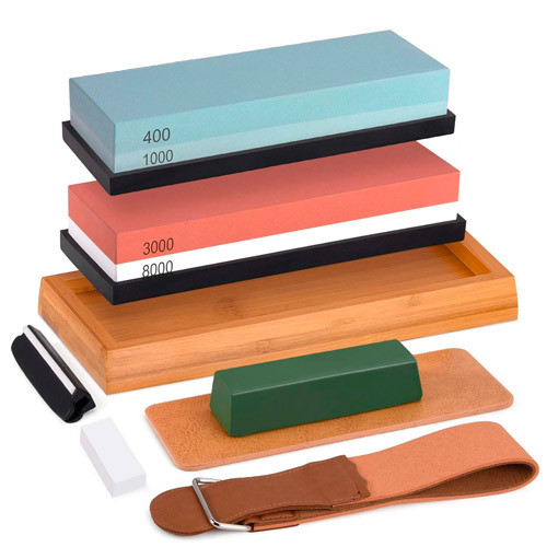 Набір для заточування ножів з підставкою Grit 400/1000 3000/8000 професійний