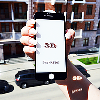 3D скло для iphone 6/6s на весь екран матове black