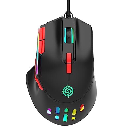 Миша ігрова провідна USB TRY K-Snake Q15 Macro Definition 6400 dpi оптична RGB чорна
