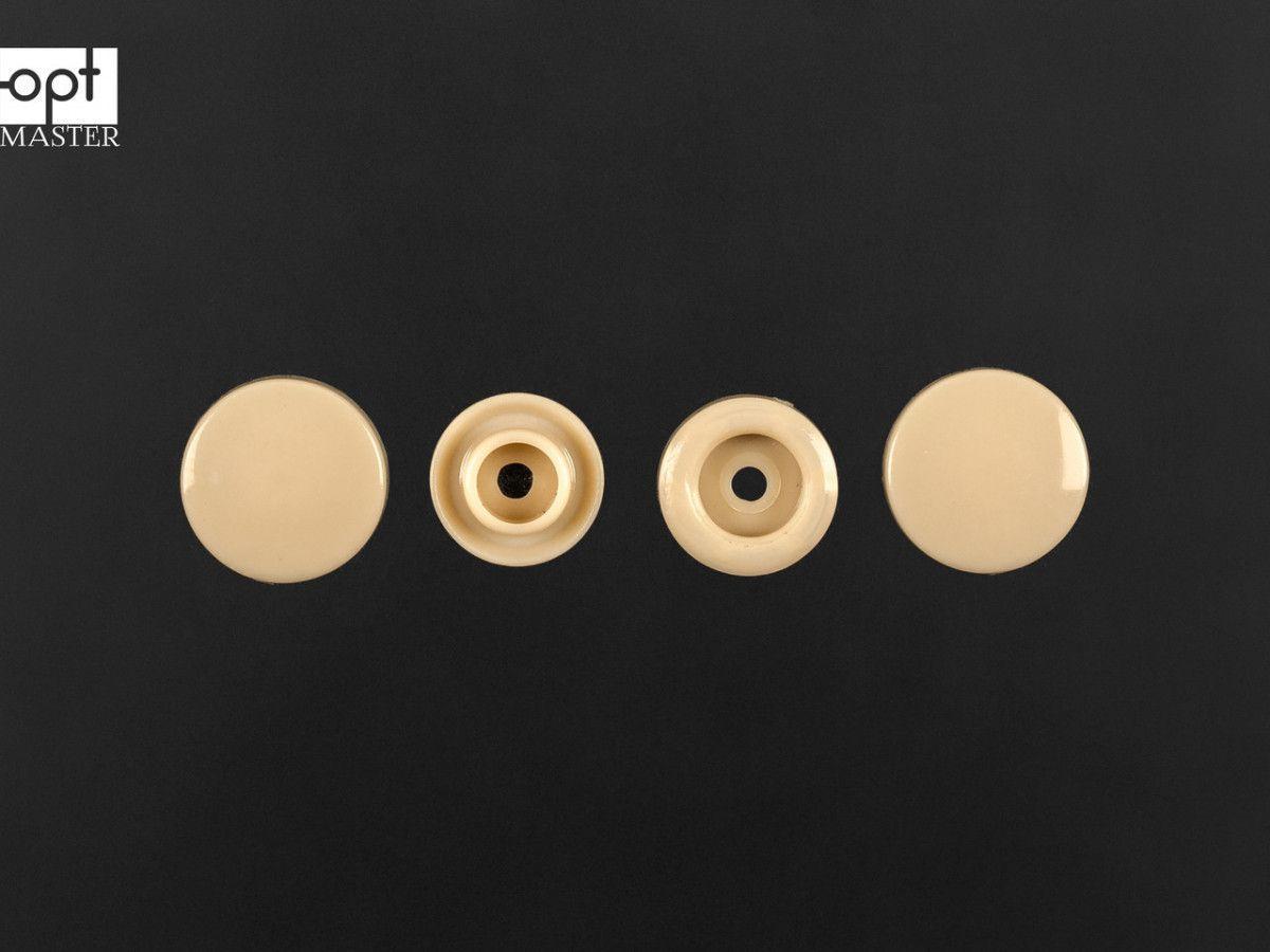 Кнопки пластикові 11.7 мм Т-5 кремові D04 (1000 шт), фото 1