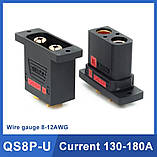 Надпотужний роз'єм QS8P-U штекер монтажний (мама) 8mm 180А max, фото 4
