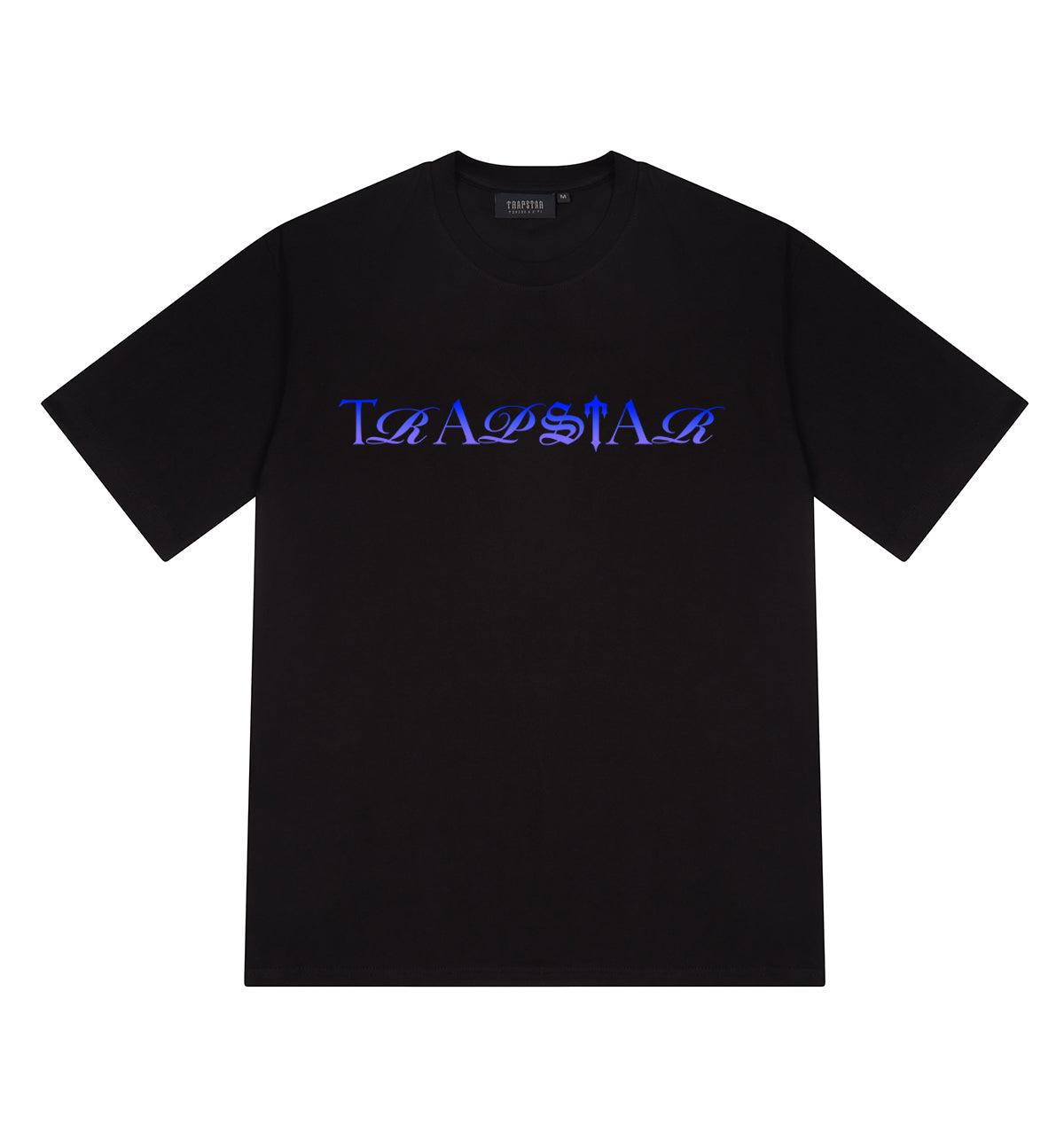 Футболка чорна LOYS Trapstar London Script Fade Tee – Black/Blue Gradient XS