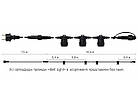 Гірлянда BELT LIGHT DELUX 10.4m 13 патронів Е27 чорна IP65, фото 4