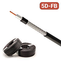 Коаксіальний кабель 5D-FB TJKL 50 Ом з низькими втратами для WiFi/3G/4G/FPV антен (аналог RG6, LMR300, РК-75)