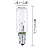 Лампа Comyan 40W Cooker Hood Light Bulb, E14 SES Appliance Lamp 320lm, T25 Tubular Incandescent Bulb 2700K Warm White, Extractor, фото 4