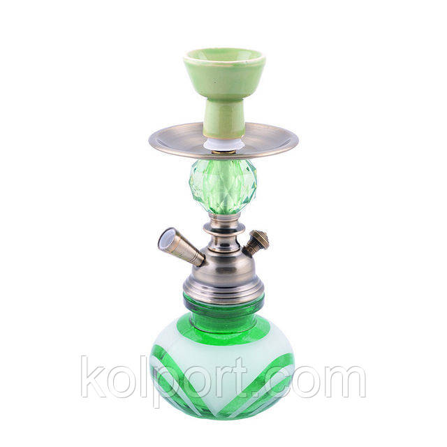 Кальян KN-191 на одну персону (28см) (Зеленый) , кальяны, электронные сигареты, мини кальяны , бонги - фото 1 - id-p414890679