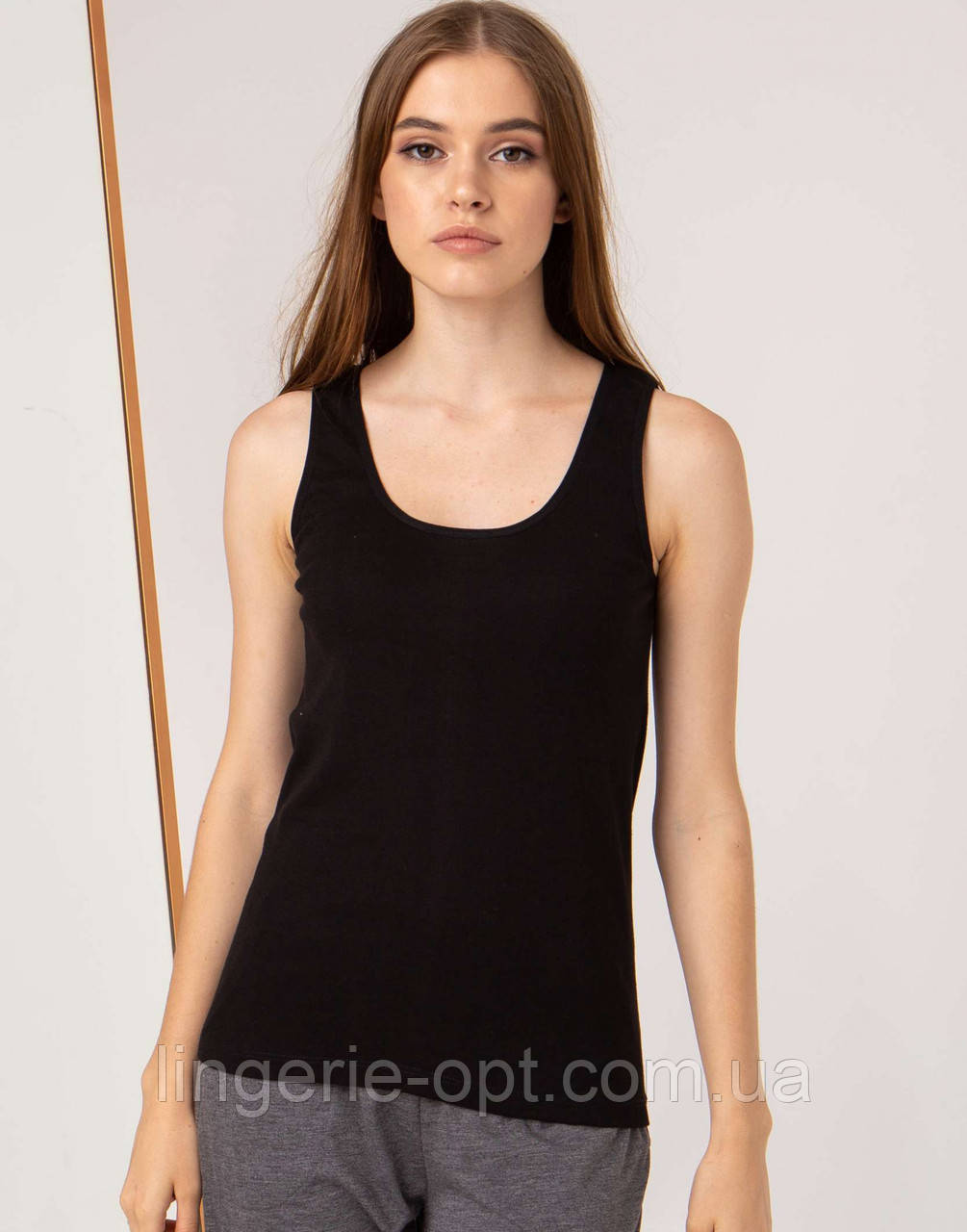 Бавовняна майка на широких бретелях Ozkan 0111, фото 1