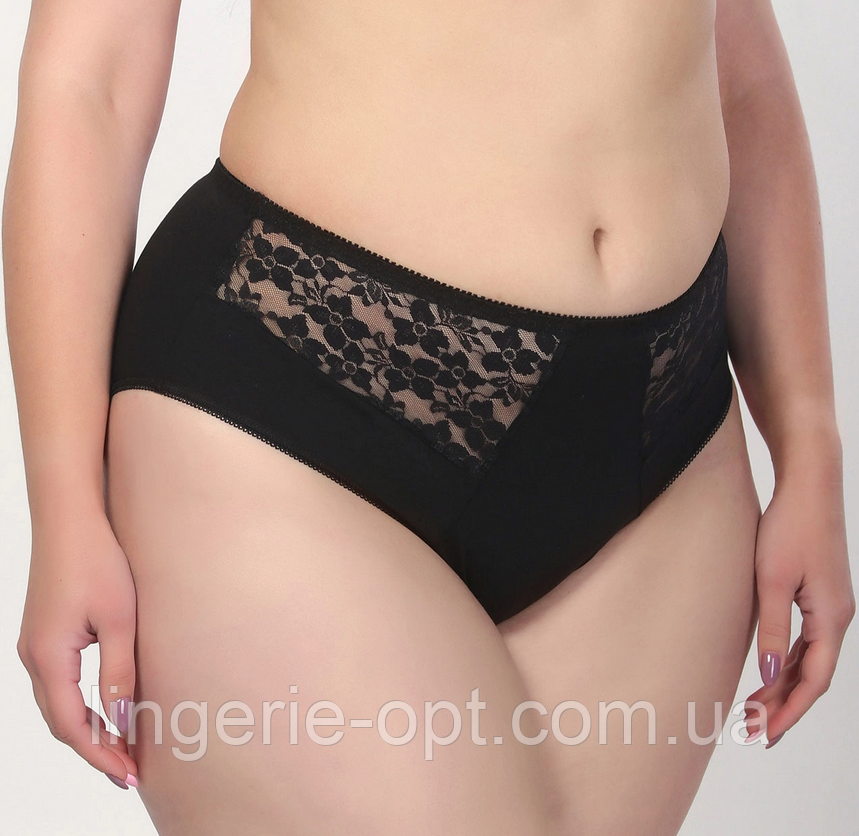 Бавовняні трусики сліп з мереживом Elita 2508, фото 1