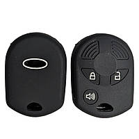 Силиконовый чехол для авто ключа для Ford Форд 3 кнопки защита для ключа