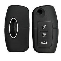 Силиконовый чехол для авто ключа для Ford Форд 3 кнопки защита для ключа
