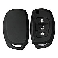 Силиконовый чехол для авто ключа для Hyundai Хундай 3 кнопки защита для ключа