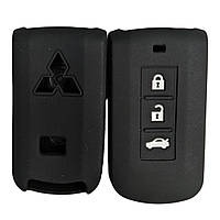 Силиконовый чехол для авто ключа для Mitsubishi Митсубиси 3 кнопки защита для ключа