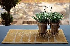 Покриття-сет на стіл під посуд Дерева 30см * 45см, серветка вінілова