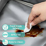 Дитяча термосумка, ланч бег у школу для їжі з собою 6.8л, Фіолетова Динозаври, фото 7