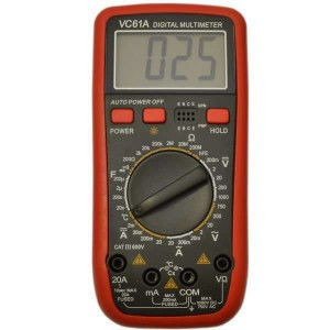Мультиметр цифровой Тестер VC-61A, измерительные приборы, тестер, цифровой - фото 3 - id-p414891054