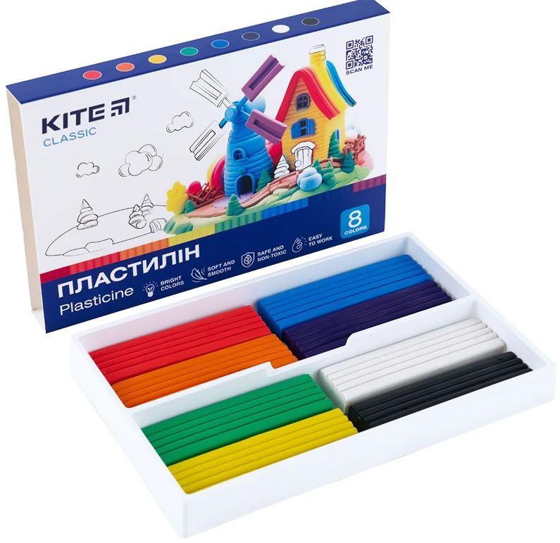 Пластилін Kite Classic 8 кол 160г