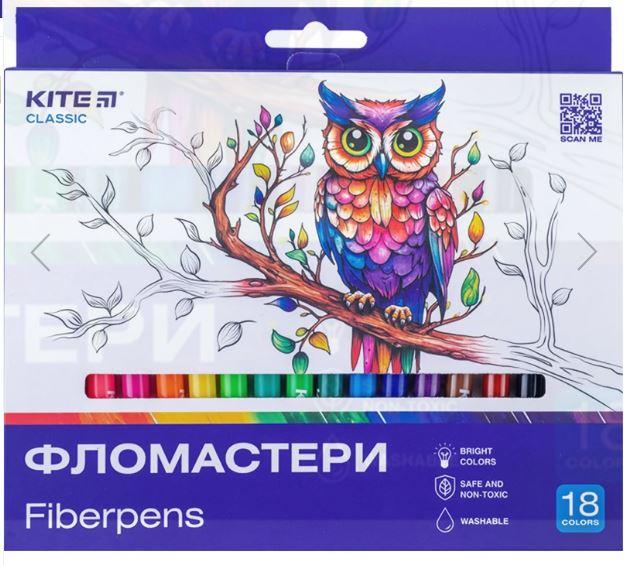Фломастери Kite 18 кол Classic
